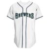 Milwaukee Brewers Customizable Pro Style Baseball Jersey White