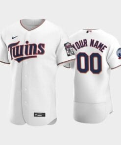 Minnesota Twins Custom Name Number 60th Season 2020 Home Jersey White