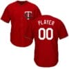 Minnesota Twins Customizable Pro Style Baseball Jersey Red