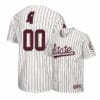 Mississippi State Bulldogs White Custom Name Number Baseball Jersey