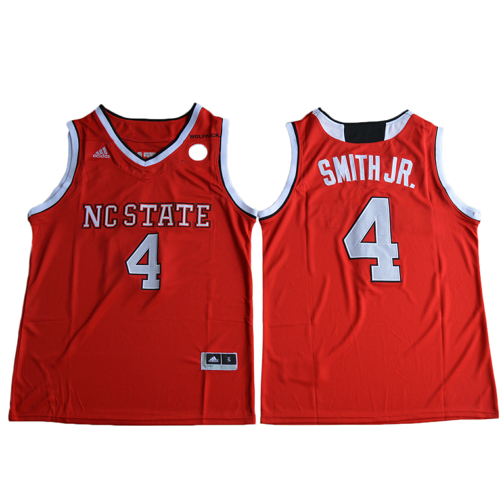 NC State Wolfpack #4 Dennis Smith Jr. NCAA Basketball Red