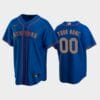 New York Mets Custom Name Number Alternate Road Baseball Jersey Royal