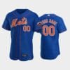 New York Mets Custom Name Number Alternate Team Logo Jersey Royal