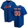 New York Mets Custom Name Number Coolbase Baseball Jersey Royal