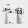 New York Mets Custom Name Number Home White Baseball Jersey Stitched