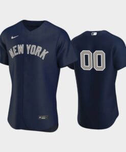 New York Yankees Custom Name Number 2020 Alternate Navy Jersey