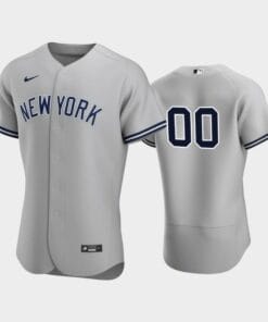New York Yankees Custom Name Number Flexbase Baseball Jersey Gray