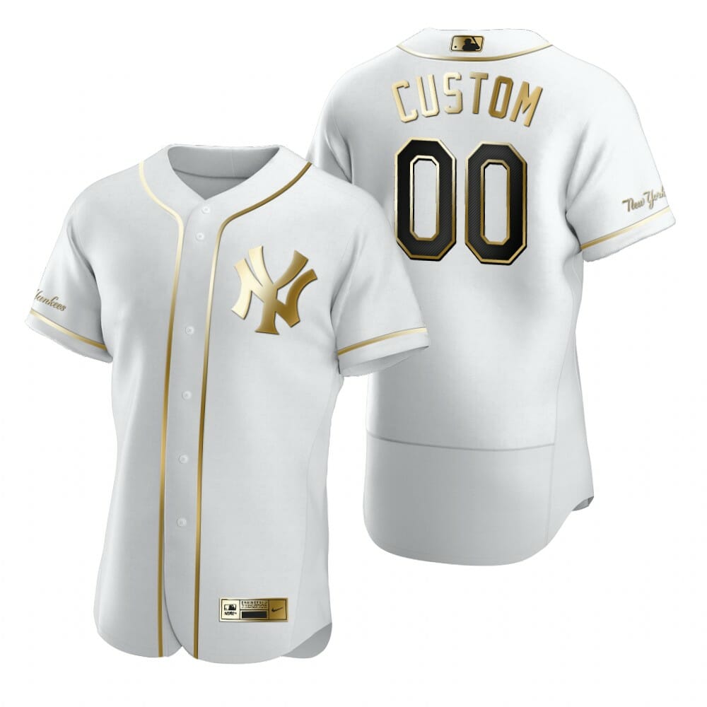 New York Yankees Custom Name Number Flexbase Jersey White