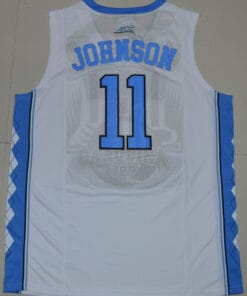 North Carolina Tar Heels #11 Brice Johnson NCAA Basketball Jersey White