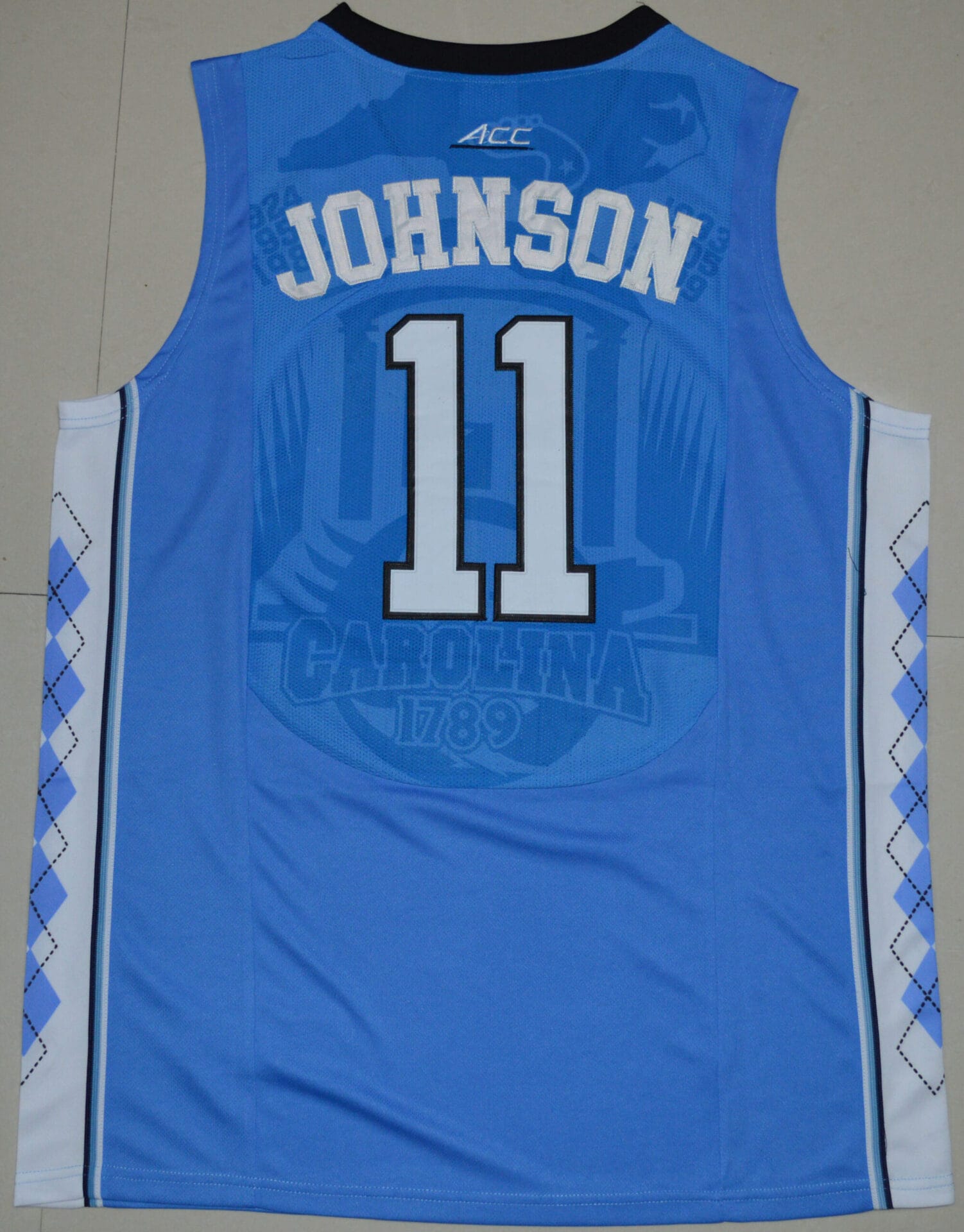 North Carolina Tar Heels #11 Brice Johnson NCAA Basketball Jersey Blue