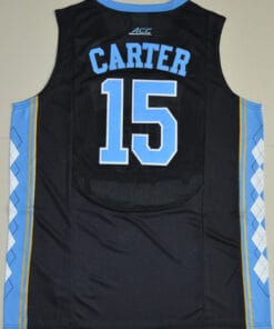 North Carolina Tar Heels #15 Vince Carter NCAA Basketball Jersey Black