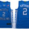 North Carolina Tar Heels #2 Anthony NCAA Basketball Jersey Blue