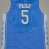 North Carolina Tar Heels #5 Marcus Paige NCAA Basketball Jersey Blue