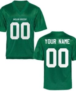 Custom North Texas Football Jersey Mean Green College