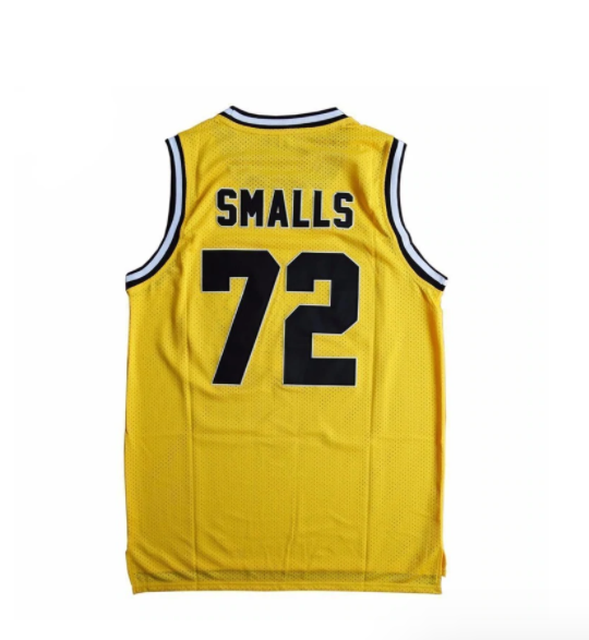 Notorious B.I.G Biggie Smalls #72 Bad Boy Basketball Jersey Yellow