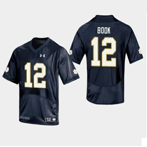 Notre Dame Fighting Irish #12 Ian Book NCAA Football Jersey