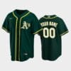 Oakland Athletics Custom Name Number Baseball Alternate Jersey Green