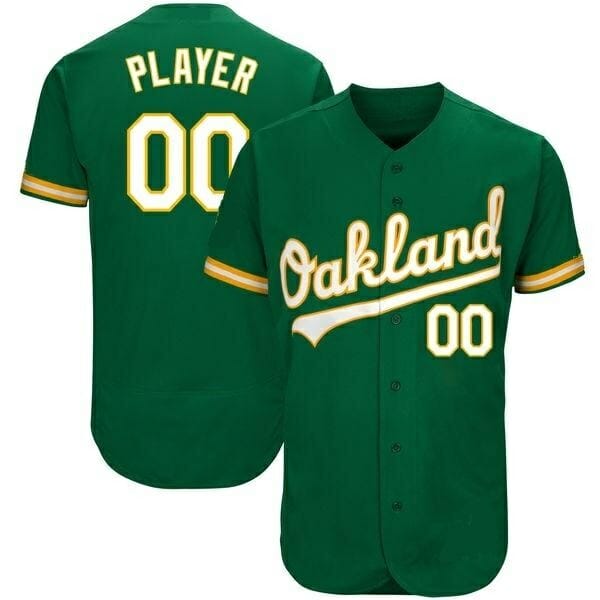 Oakland Athletics Customizable Pro Style Baseball Jersey Style 2