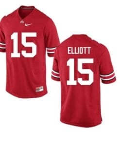Ohio State Buckeyes #15 Ezekiel Elliott NCAA College Football Jersey Red
