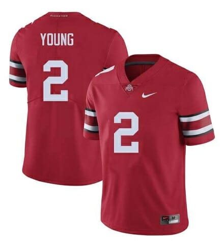 Ohio State Buckeyes #2 Chase Young NCAA College Football Jersey Red