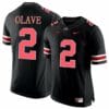 Ohio State Buckeyes #2 Chris Olave NCAA College Football Jersey Black