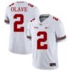 Ohio State Buckeyes #2 Chris Olave NCAA College Football Jersey White