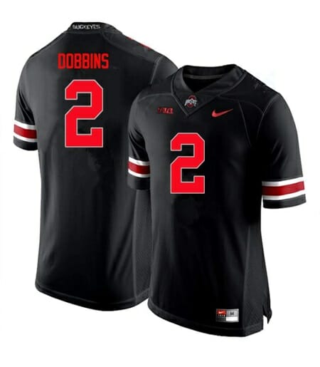 Ohio State Buckeyes #2 J.K. Dobbins NCAA College Football Black Jersey