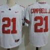 Ohio State Buckeyes #21 Campbell Jr College Football Jersey White