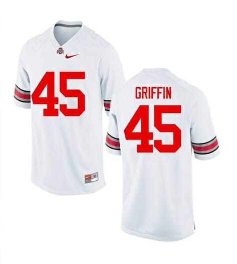 Ohio State Buckeyes #45 Archie Griffin NCAA College Football Jersey White