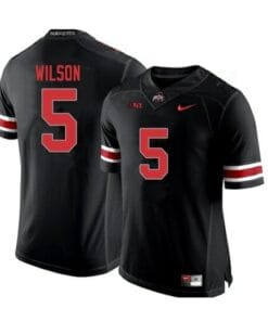 Ohio State Buckeyes #5 Garrett Wilson NCAA Football Black Jersey