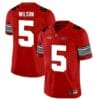 Ohio State Buckeyes #5 Garrett Wilson NCAA Football Jersey Red