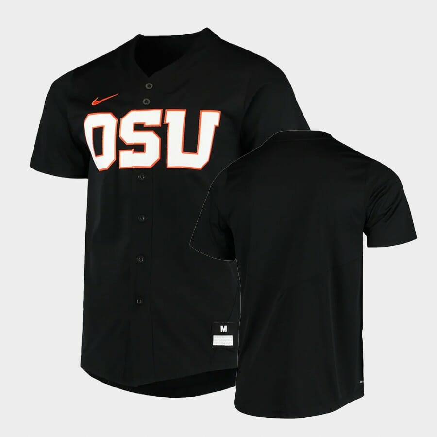 Oregon State Beavers Custom Name Number Black College Baseball Jersey