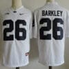 Penn State Nittany Lions #26 Saquon Barkley Football Jersey White