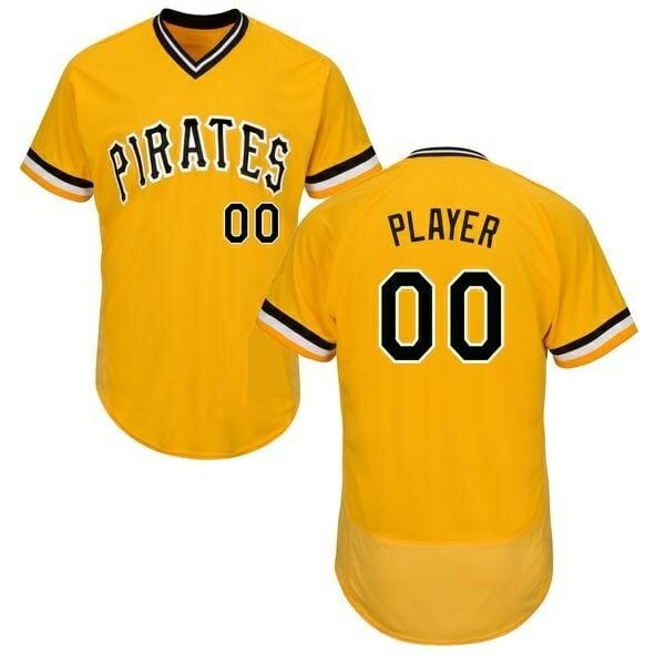 Pittsburgh Pirates Customizable Pro Style Baseball Jersey Style 3