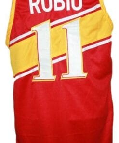 Ricky Rubio Team Spain Espana Basketball Jersey Red