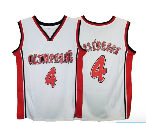 Russell Westbrook #4 Olymoians High School Basketball Jersey