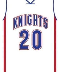 Alternative view of Stephen Curry #20 Knights High School New Basketball Jersey White