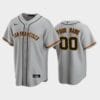 San Francisco Giants Custom Name Number Road Baseball Jersey Gray