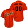 San Francisco Giants Customizable Pro Style Baseball Jersey Orange