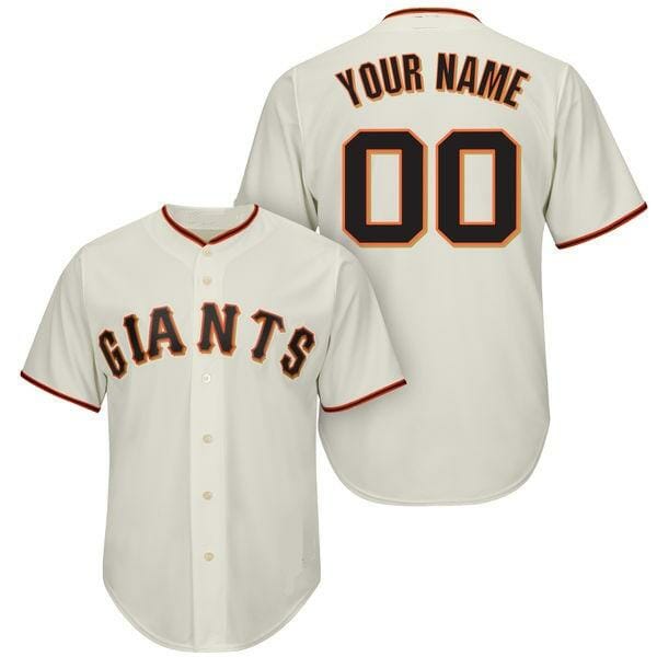 San Francisco Giants Customizable Pro Style Baseball Jersey White