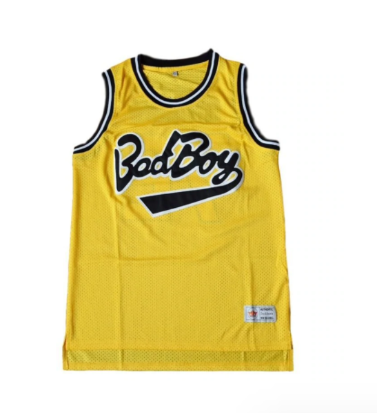 Notorious B.I.G Biggie Smalls #72 Bad Boy Basketball Jersey Yellow - Image 2