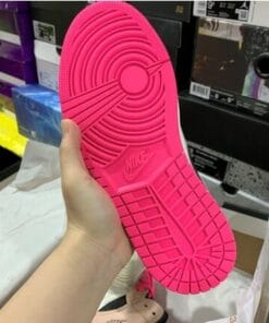Alternative view of Air Jordan 1 Mid Crimson Tint Black And White Powder