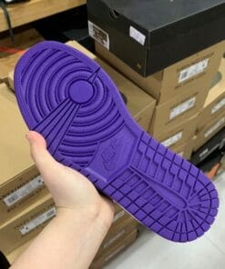 Alternative view of Air Jordan 1 Low Black Purple Toe Grape