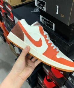Alternative view of Air Jordan 1 Low Joe 1 Culture Orange