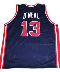 Shaquille O'Neal #13 Team USA Basketball Jersey Navy Blue