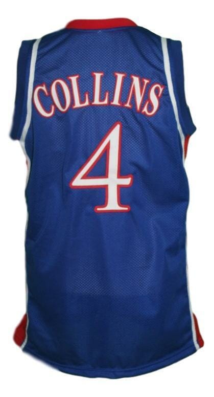 Sherron Collins #4 College Basketball Jersey Blue