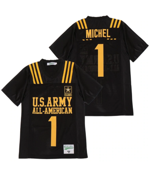Sony Michel #1 U.S.Army All-American Football Jersey