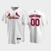 St. Louis Cardinals Custom Name Number Baseball Jersey Home White