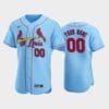 St. Louis Cardinals Custom Name Number Flexbase Baseball Jersey Blue