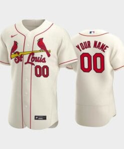 St. Louis Cardinals Custom Name Number Flexbase Baseball Jersey Cream